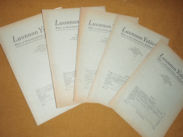 LUONNON YSTÄVÄ(eläin-ja kasvitieteelinen aikakauslehti) 1926